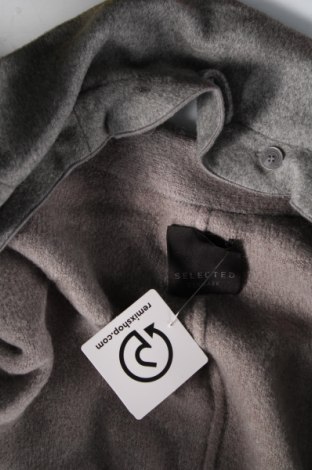 Γυναικείο παλτό Selected, Μέγεθος XS, Χρώμα Γκρί, Τιμή 48,53 €