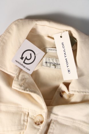 Γυναικείο μπουφάν Tom Tailor, Μέγεθος M, Χρώμα Εκρού, Τιμή 16,56 €