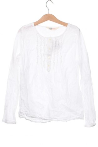 Dziecięca bluzka H&M, Rozmiar 9-10y/ 140-146 cm, Kolor Biały, Cena 62,37 zł