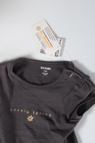 Kinder Shirt Kiabi, Größe 1-2m/ 50-56 cm, Farbe Grau, Preis 1,61 €