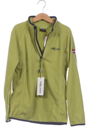 Детска поларена блуза Trollkids, Размер 9-10y/ 140-146 см, Цвят Зелен, Цена 48,00 лв.