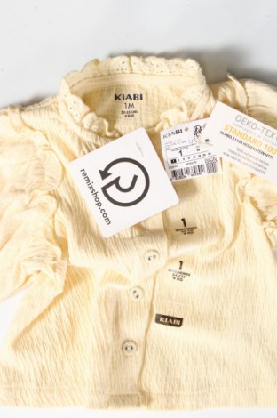 Παιδικό πουκάμισο Kiabi, Μέγεθος 1-2m/ 50-56 εκ., Χρώμα Κίτρινο, Τιμή 21,65 €