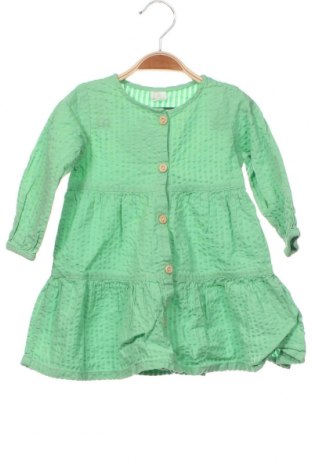 Dziecięca sukienka H&M, Rozmiar 6-9m/ 68-74 cm, Kolor Zielony, Cena 54,62 zł