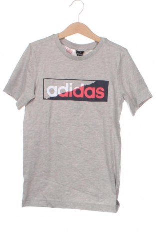 Kinder T-Shirt Adidas, Größe 7-8y/ 128-134 cm, Farbe Grau, Preis 14,83 €