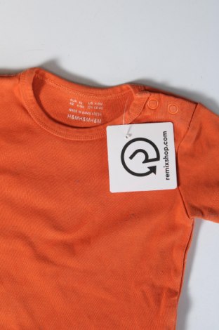 Kinder T-Shirt H&M, Größe 3-6m/ 62-68 cm, Farbe Orange, Preis 16,01 €
