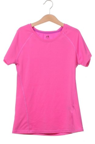 Dziecięcy T-shirt H&M Sport, Rozmiar 10-11y/ 146-152 cm, Kolor Różowy, Cena 73,57 zł