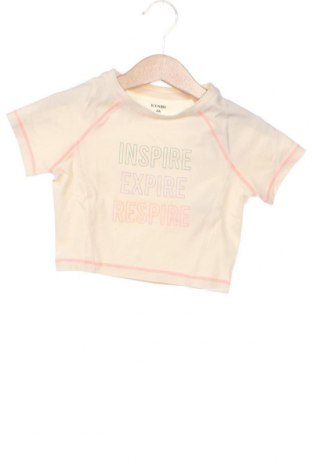 Детска тениска Kiabi, Размер 3-4y/ 104-110 см, Цвят Екрю, Цена 7,25 лв.