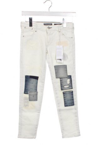 Dziecięce jeansy Guess, Rozmiar 7-8y/ 128-134 cm, Kolor Biały, Cena 377,29 zł