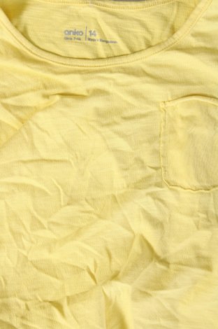Μπλουζάκι αμάνικο παιδικό Anko, Μέγεθος 13-14y/ 164-168 εκ., Χρώμα Κίτρινο, Τιμή 5,16 €