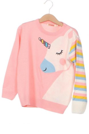 Детски пуловер Denokids, Размер 4-5y/ 110-116 см, Цвят Розов, Цена 59,00 лв.