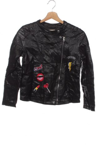Detská kožená bunda , Veľkosť 11-12y/ 152-158 cm, Farba Čierna, Cena  18,71 €