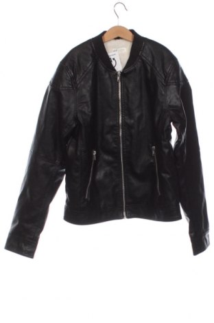 Dětská kožená bunda  H&M, Velikost 12-13y/ 158-164 cm, Barva Černá, Cena  972,00 Kč