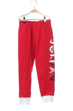 Pantaloni de trening, pentru copii Air Jordan Nike, Mărime 4-5y/ 110-116 cm, Culoare Roșu, Preț 203,68 Lei