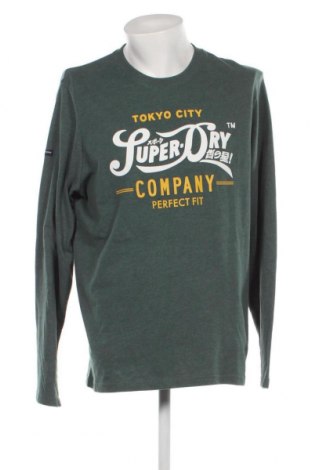 Ανδρική μπλούζα Superdry, Μέγεθος XXL, Χρώμα Πράσινο, Τιμή 31,44 €