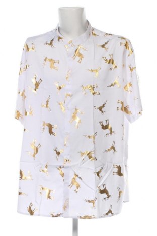 Ανδρικό πουκάμισο SHEIN, Μέγεθος 5XL, Χρώμα Λευκό, Τιμή 10,67 €
