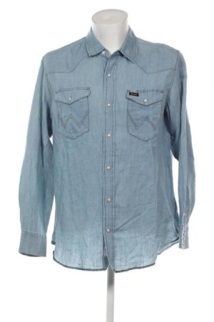 Herrenhemd Wrangler, Größe L, Farbe Blau, Preis 60,31 €