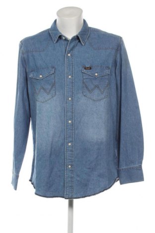 Herrenhemd Wrangler, Größe XL, Farbe Blau, Preis 60,31 €