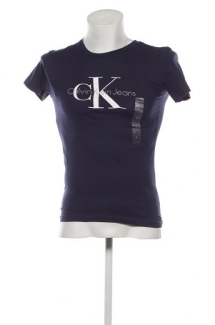 Мъжка тениска Calvin Klein Jeans, Размер S, Цвят Син, Цена 68,00 лв.