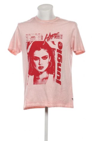 Мъжка тениска Guess, Размер L, Цвят Розов, Цена 68,00 лв.