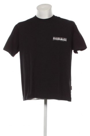 Herren T-Shirt Napapijri, Größe M, Farbe Schwarz, Preis 35,05 €