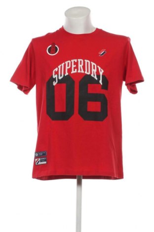 Мъжка тениска Superdry, Размер L, Цвят Червен, Цена 35,00 лв.