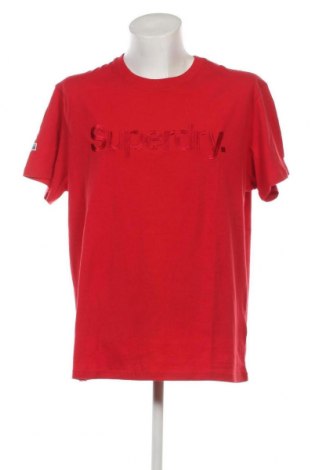 Мъжка тениска Superdry, Размер 3XL, Цвят Червен, Цена 35,00 лв.