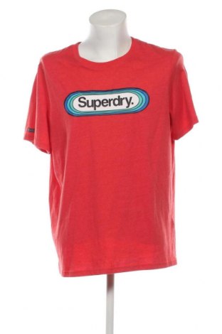 Мъжка тениска Superdry, Размер XXL, Цвят Червен, Цена 35,00 лв.
