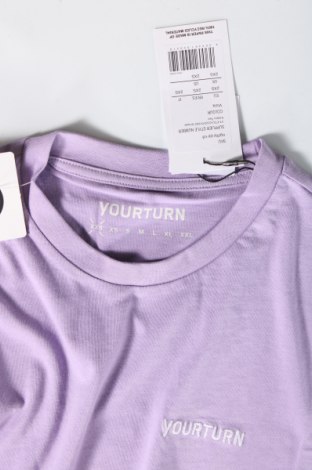Ανδρικό t-shirt Your Turn, Μέγεθος XXS, Χρώμα Βιολετί, Τιμή 4,93 €