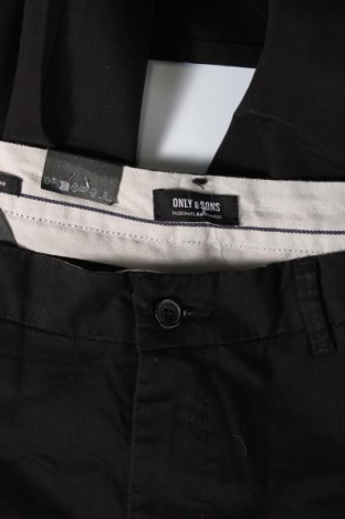 Мъжки панталон Only & Sons, Размер L, Цвят Черен, Цена 10,58 лв.