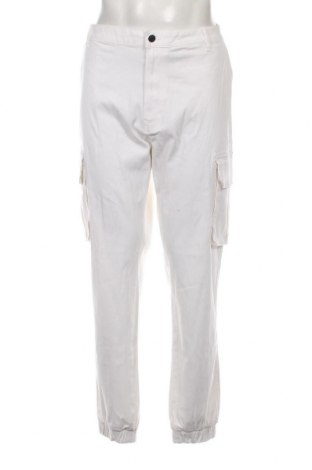 Męskie spodnie Pier One, Rozmiar XL, Kolor Biały, Cena 56,40 zł