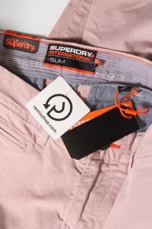 Мъжки панталон Superdry, Размер S, Цвят Розов, Цена 20,46 лв.