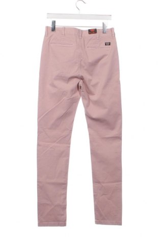 Мъжки панталон Superdry, Размер S, Цвят Розов, Цена 20,46 лв.
