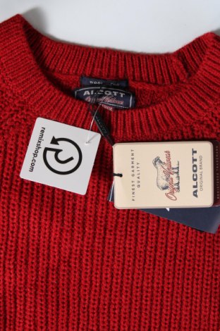 Ανδρικό πουλόβερ Alcott, Μέγεθος M, Χρώμα Κόκκινο, Τιμή 10,67 €
