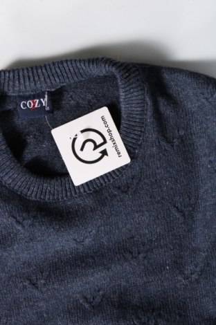 Ανδρικό πουλόβερ Cozy, Μέγεθος M, Χρώμα Μπλέ, Τιμή 6,97 €