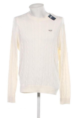 Pulover de bărbați Hollister, Mărime XL, Culoare Alb, Preț 236,84 Lei