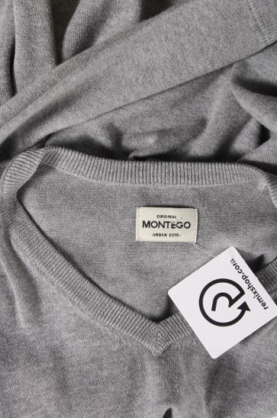 Herrenpullover Montego, Größe M, Farbe Grau, Preis 14,84 €