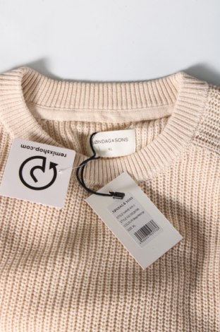 Ανδρικό πουλόβερ Sondag & Sons, Μέγεθος XL, Χρώμα  Μπέζ, Τιμή 4,27 €