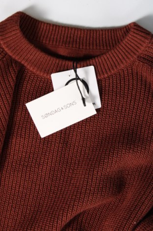 Мъжки пуловер Sondag & Sons, Размер S, Цвят Оранжев, Цена 13,80 лв.