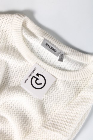 Męski sweter Weekday, Rozmiar XL, Kolor Biały, Cena 202,57 zł
