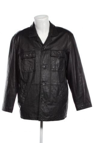 Ανδρικό δερμάτινο μπουφάν, Μέγεθος XL, Χρώμα Μαύρο, Τιμή 37,76 €