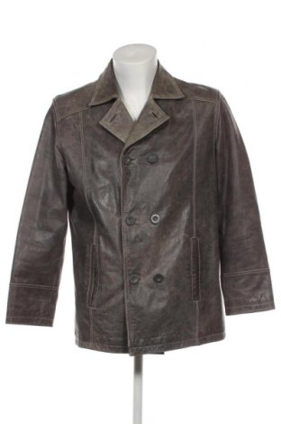 Herren Lederjacke Camel, Größe L, Farbe Grau, Preis 41,05 €