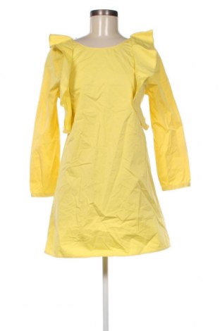 Рокля Zara Trafaluc, Размер S, Цвят Жълт, Цена 16,80 лв.