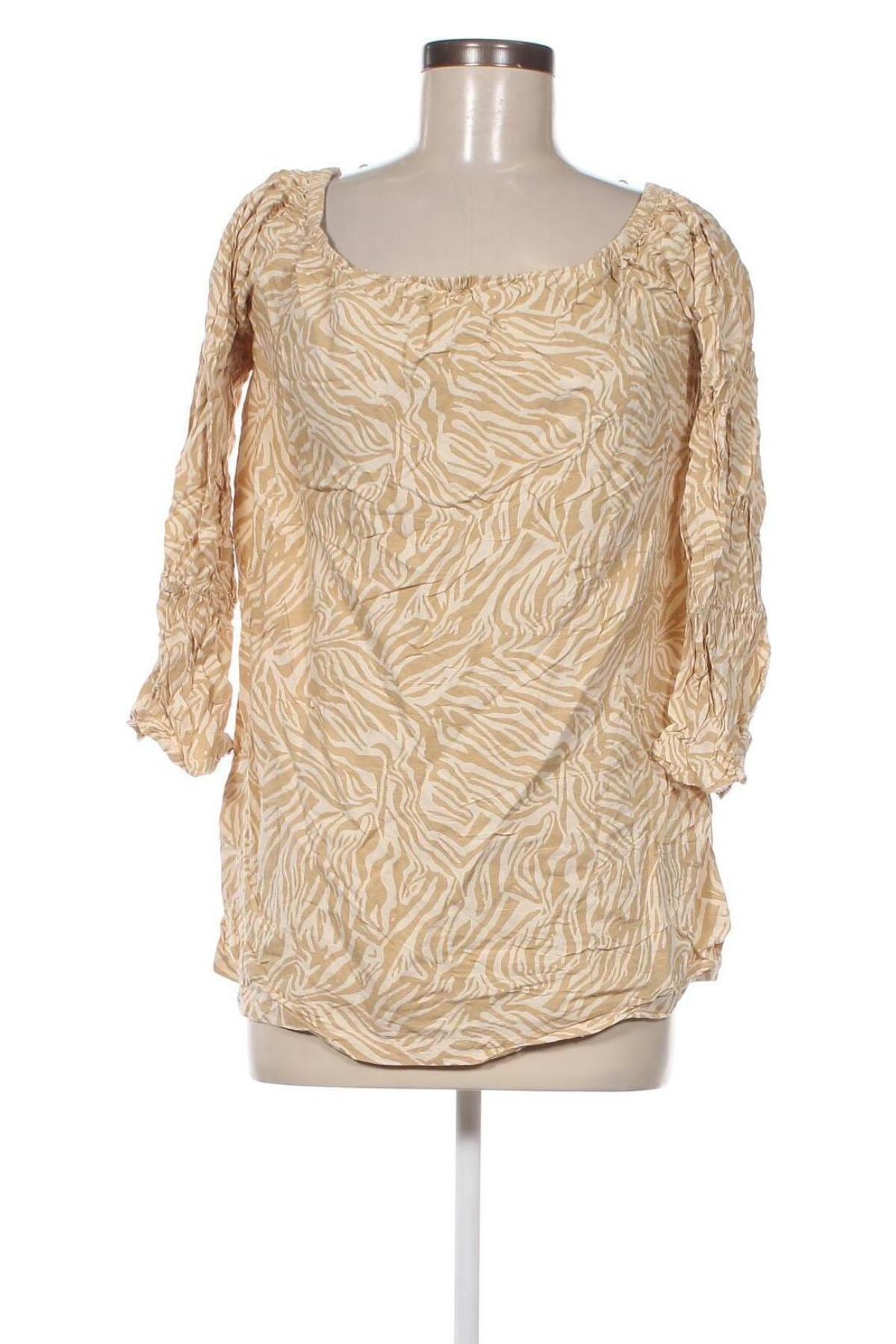 Дамска блуза Bershka, Размер M, Цвят Бежов, Цена 3,04 лв.