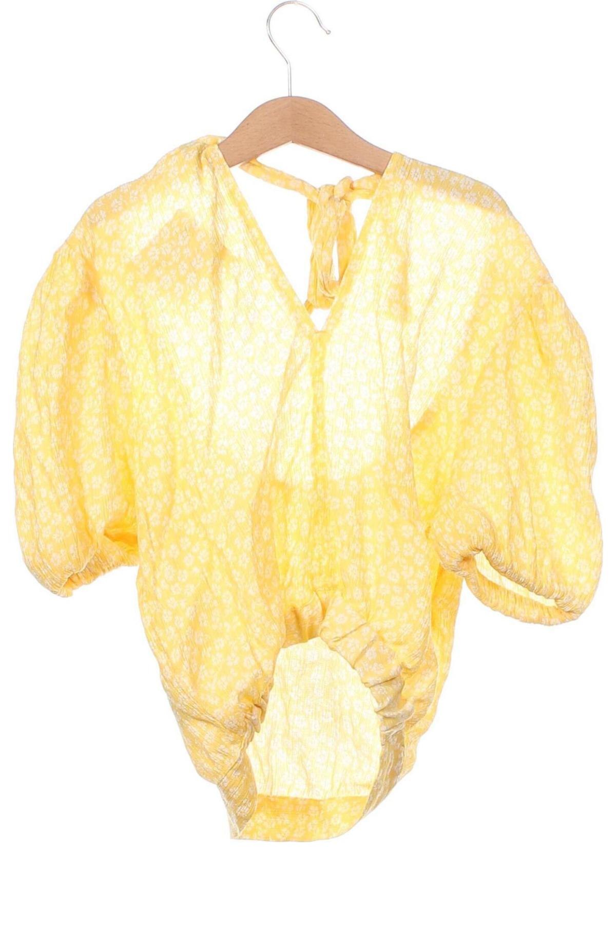 Дамска блуза H&M Divided, Размер XXS, Цвят Жълт, Цена 19,00 лв.