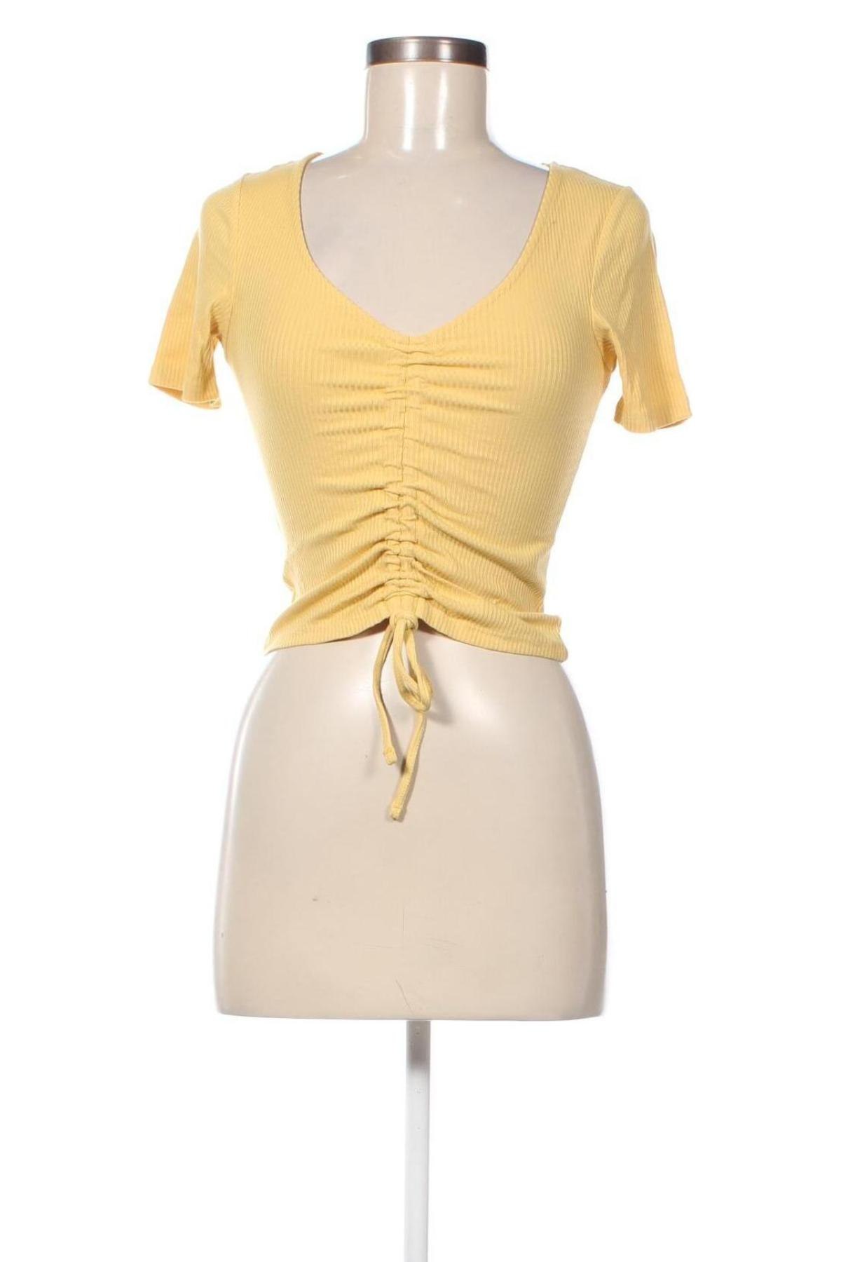 Γυναικεία μπλούζα Lindex, Μέγεθος XS, Χρώμα Κίτρινο, Τιμή 6,07 €