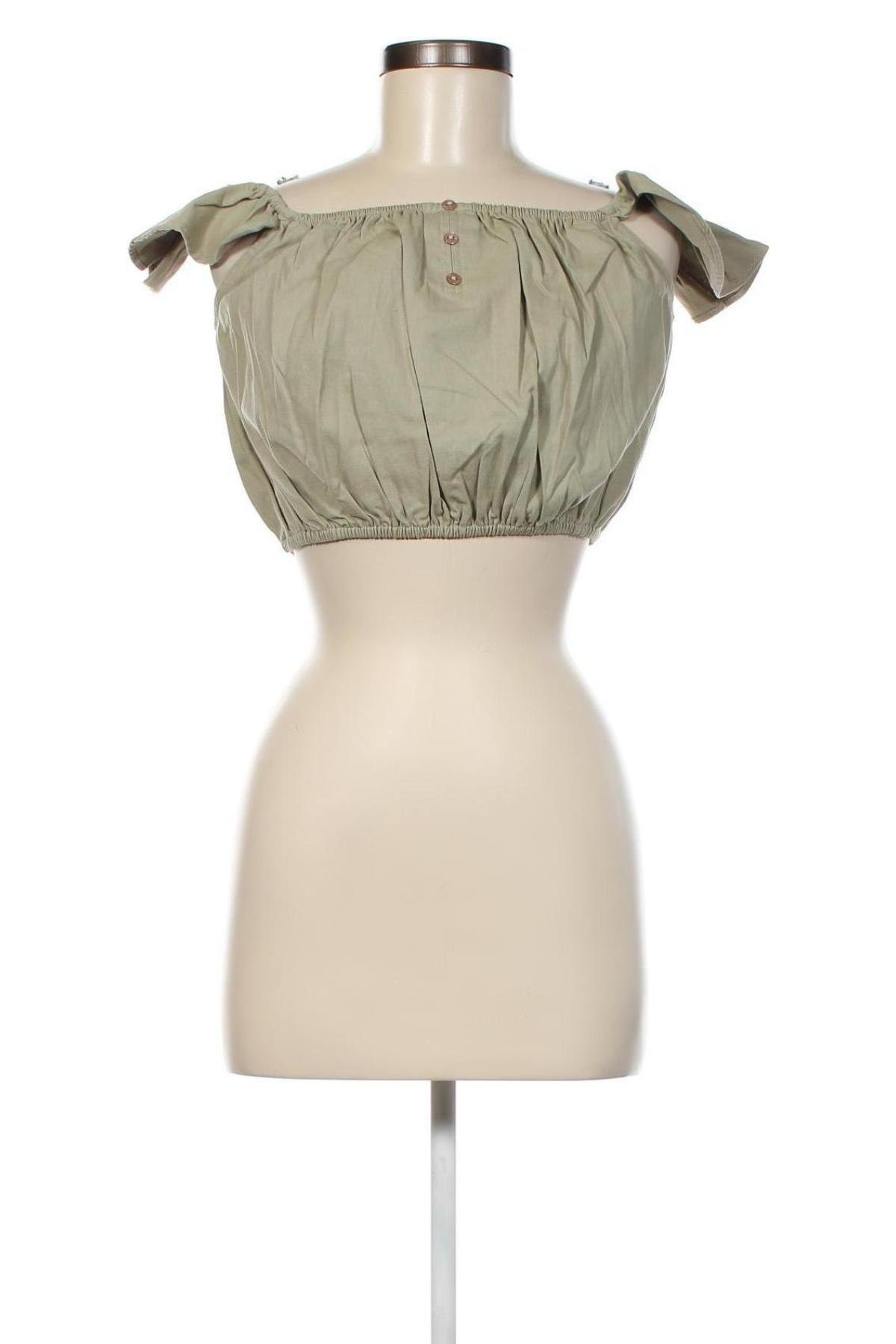 Γυναικεία μπλούζα Missguided, Μέγεθος XS, Χρώμα Πράσινο, Τιμή 3,04 €