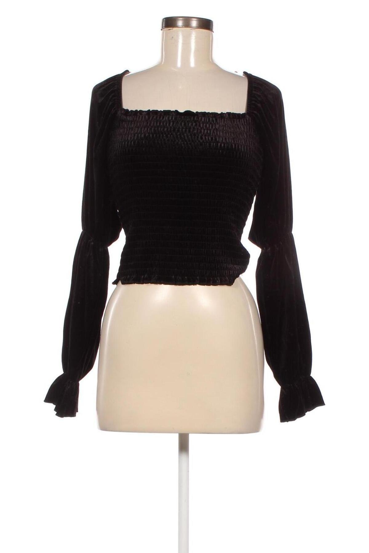 Γυναικεία μπλούζα Monki, Μέγεθος S, Χρώμα Μαύρο, Τιμή 3,75 €