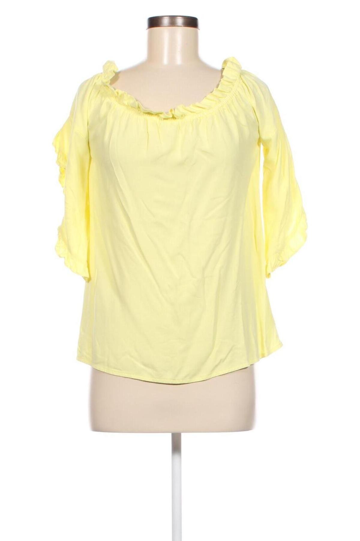 Дамска блуза Rainbow, Размер S, Цвят Жълт, Цена 5,13 лв.
