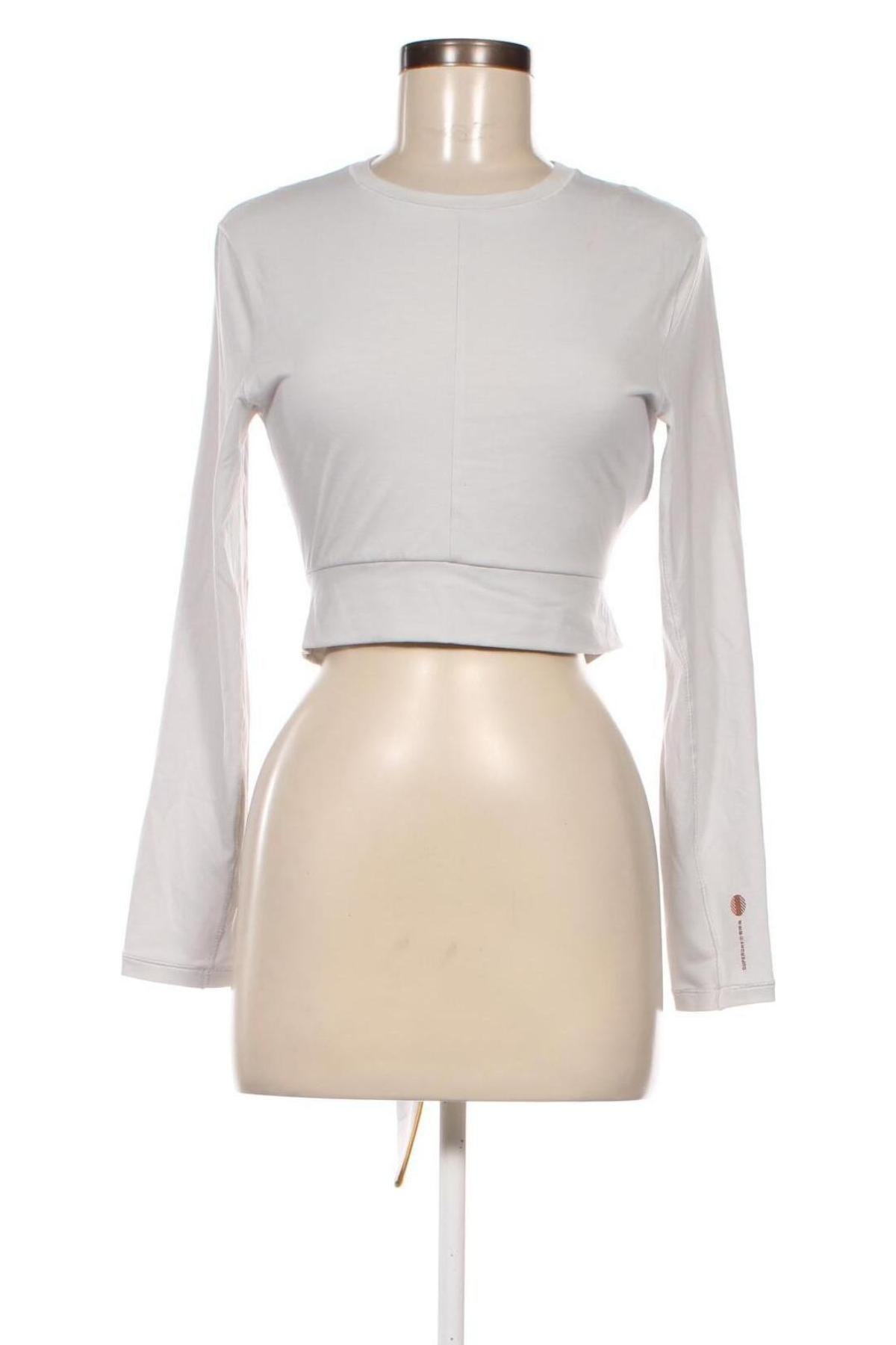 Γυναικεία μπλούζα Superdry, Μέγεθος M, Χρώμα Γκρί, Τιμή 31,44 €