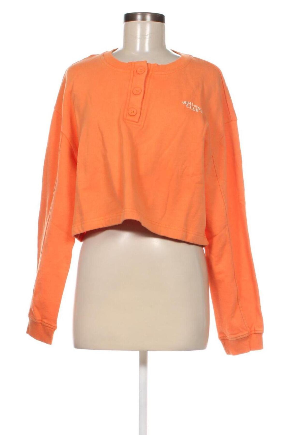 Γυναικεία μπλούζα Wild Lovers, Μέγεθος L, Χρώμα Πορτοκαλί, Τιμή 3,68 €